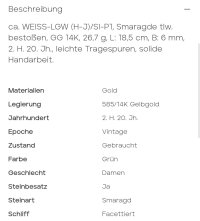 Armreif 585 Gold Smaragd 3,5ct Diamant 1ct - Bild 2