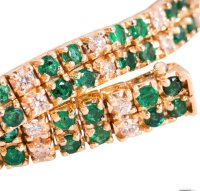 Armreif 585 Gold Smaragd 3,5ct Diamant 1ct - Bild 3