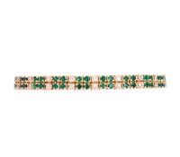 Armreif 585 Gold Smaragd 3,5ct Diamant 1ct - Bild 6