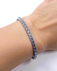 Armreif 750 Gold 18K mit 2,28 ct Saphir - Bild 1