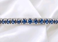 Armreif 750 Gold 18K mit 2,28 ct Saphir - Bild 5