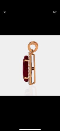 Anhänger 585 Gold mit 6,51 ct Rubin & Zertifikat - Bild 8