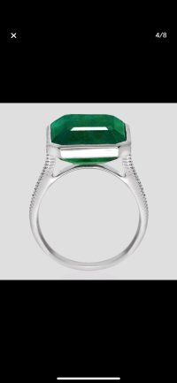 Ring 585 Gold Smaragd Diamant 11,48 ct Verlobung - Bild 4