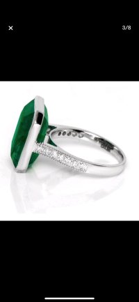 Ring 585 Gold Smaragd Diamant 11,48 ct Verlobung - Bild 7