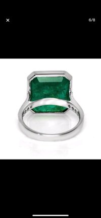 Ring 585 Gold Smaragd Diamant 11,48 ct Verlobung - Bild 8