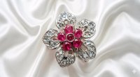 Antiker Goldring 585 mit Diamant & Rubin - Bild 3