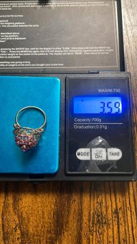 Antiker Ring 585 Gelbgold Rubin 3,5 ct Barock - Bild 4