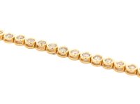 Tennisarmband 750 Gold 2,8 ct Diamant 18 cm - Bild 7