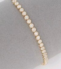Tennisarmband 750 Gold 2,8 ct Diamant 18 cm - Bild 9