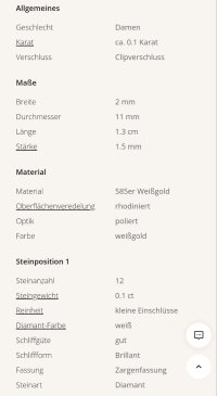 Creolen 585 Gold CHRIST 0,12 ct Diamant - Bild 2