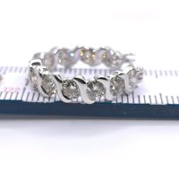 750 Gold Ohrringe 2,2 ct Labor-Diamanten - Bild 4