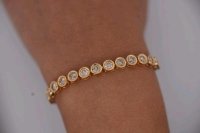 Tennisarmband 750 Gold 3,5 ct Diamant - Bild 3