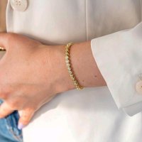 Tennisarmband 750 Gold 3,5 ct Diamant - Bild 4