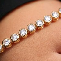 Tennisarmband 750 Gold 3,5 ct Diamant - Bild 8