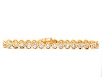 Tennisarmband 750 Gold 2,3 ct Diamanten - Bild 3