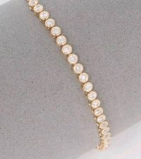 Tennisarmband 750 Gold 2,3 ct Diamanten - Bild 9
