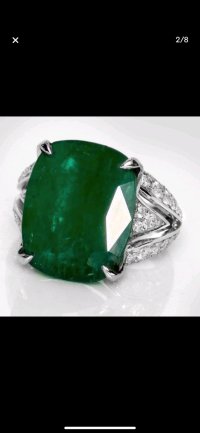Verlobungsring 585 Gold Smaragd Diamant - Bild 11