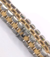 President Armband 585 Gold 4,5 ct Diamanten 46g - Bild 10