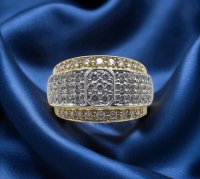 Memory Ring 585 Gelbgold Diamant 2,2 ct H-J VS-SI - Bild 1