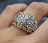 Memory Ring 585 Gelbgold Diamant 2,2 ct H-J VS-SI - Bild 2
