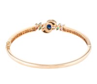 Armreif 750 Gelbgold Diamant Saphir Rubin Smaragd - Bild 6
