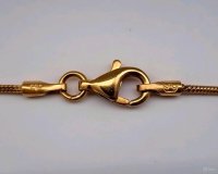Collier 585 Gold Blauer Topas 48 cm 4,14 g - Bild 4
