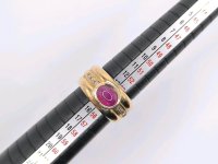 Ring 750 Gold Rubin 1 ct Diamant 0,05 ct - Bild 3