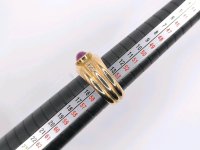 Ring 750 Gold Rubin 1 ct Diamant 0,05 ct - Bild 4