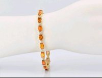 Armreif 750 Gold mit Saphir und Diamant 18,10 ct - Bild 2