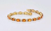 Armreif 750 Gold mit Saphir und Diamant 18,10 ct - Bild 4