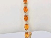 Armreif 750 Gold mit Saphir und Diamant 18,10 ct - Bild 6