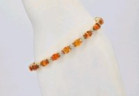 Armreif 750 Gold mit Saphir und Diamant 18,10 ct - Bild 8