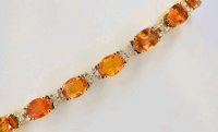 Armreif 750 Gold mit Saphir und Diamant 18,10 ct - Bild 9