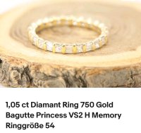 Infinity Memory Ring 750 Gold 1,05 ct Diamant - Bild 2