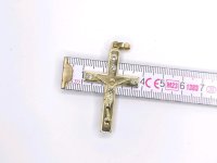 Kreuzanhänger 750 Gold mit 0,6 ct Diamant - Bild 3
