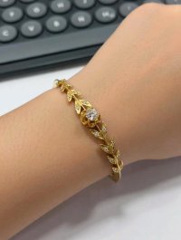 Tennisarmband 750 Gold Diamant 1,6 ct F-H VVS - Bild 1