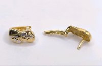 Creolen 585 Gelbgold 14 Karat Ohrringe - Bild 5