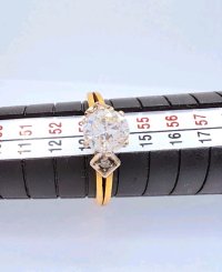 Verlobungsring 750 Gold mit 0,74 ct Diamant - Bild 5