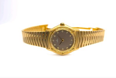 Ebel Classic Wave 750 Gold Factory Diamonds Uhr