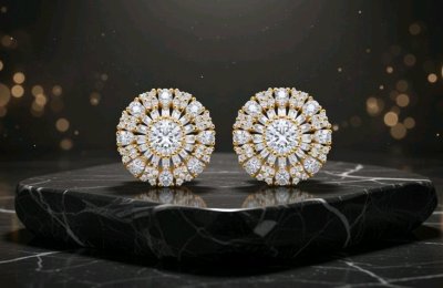 Ohrringe 750 Gold 1,1 ct Diamant