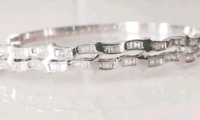 Armreif 750 Gelbgold 3 ct Diamant H-J VS