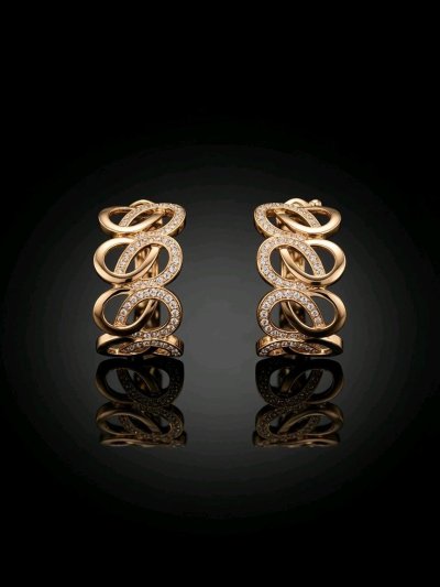 Ohrringe Creolen 750 Gold 1,5 ct Diamant F-H VVS