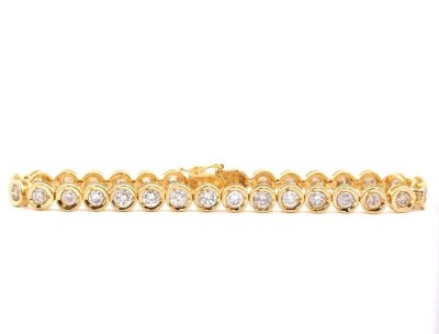 Tennisarmband 585 Gelbgold 1 ct Diamant