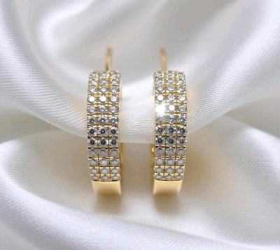 Ohrringe 585 Gelbgold Diamant 0,23 ct Ohrstecker