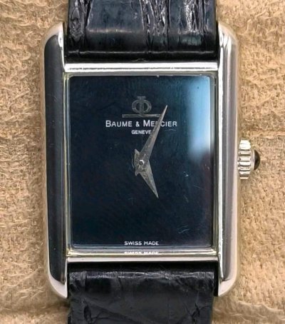 Baume & Mercier 750 Gold Uhr Lederarmband