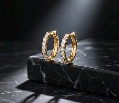 Ohrringe 585 Gelbgold 0,43 ct Diamant Stecker