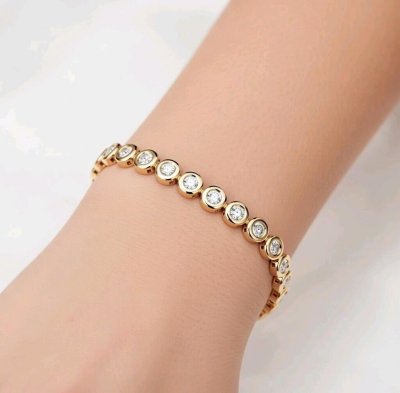 Tennisarmband 585 Gelbgold 0,64 ct Diamant