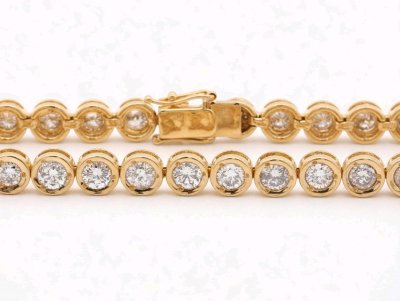 Tennisarmband 750 Gold 2,24 ct Diamant H-J/SI