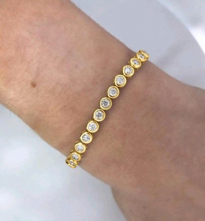 Tennisarmband 750 Gold 3,15 ct Diamant