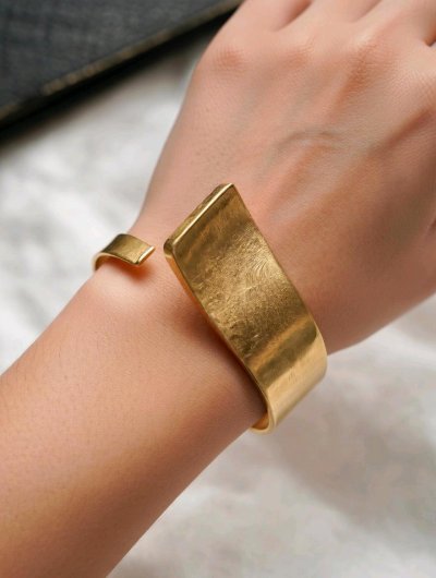 Armreif 585 Gelbgold massiv breit